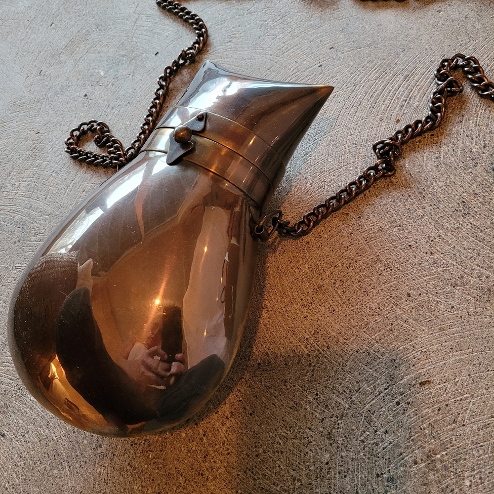 Solid Aged Brass Bag Unique Only Small Qty Made - image 5